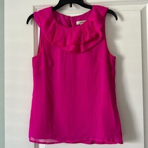 J Crew Silk Pink Blouse Sz XXS